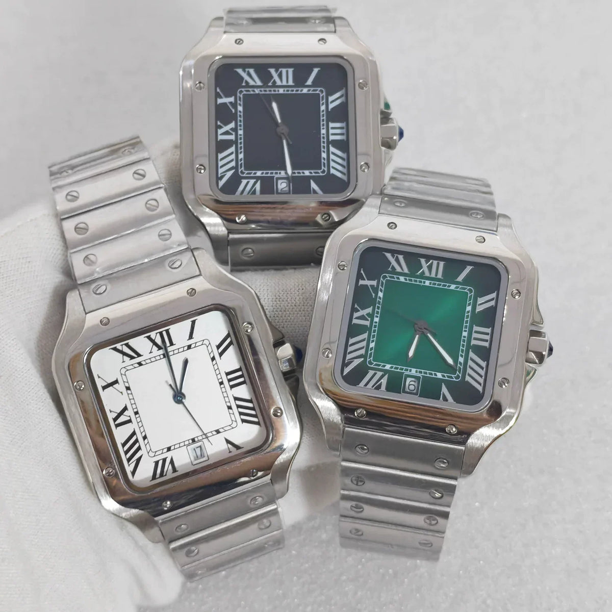 Men's 38mm Square Watch: Modern Minimalist Design with 316L Case and Automatic Movement