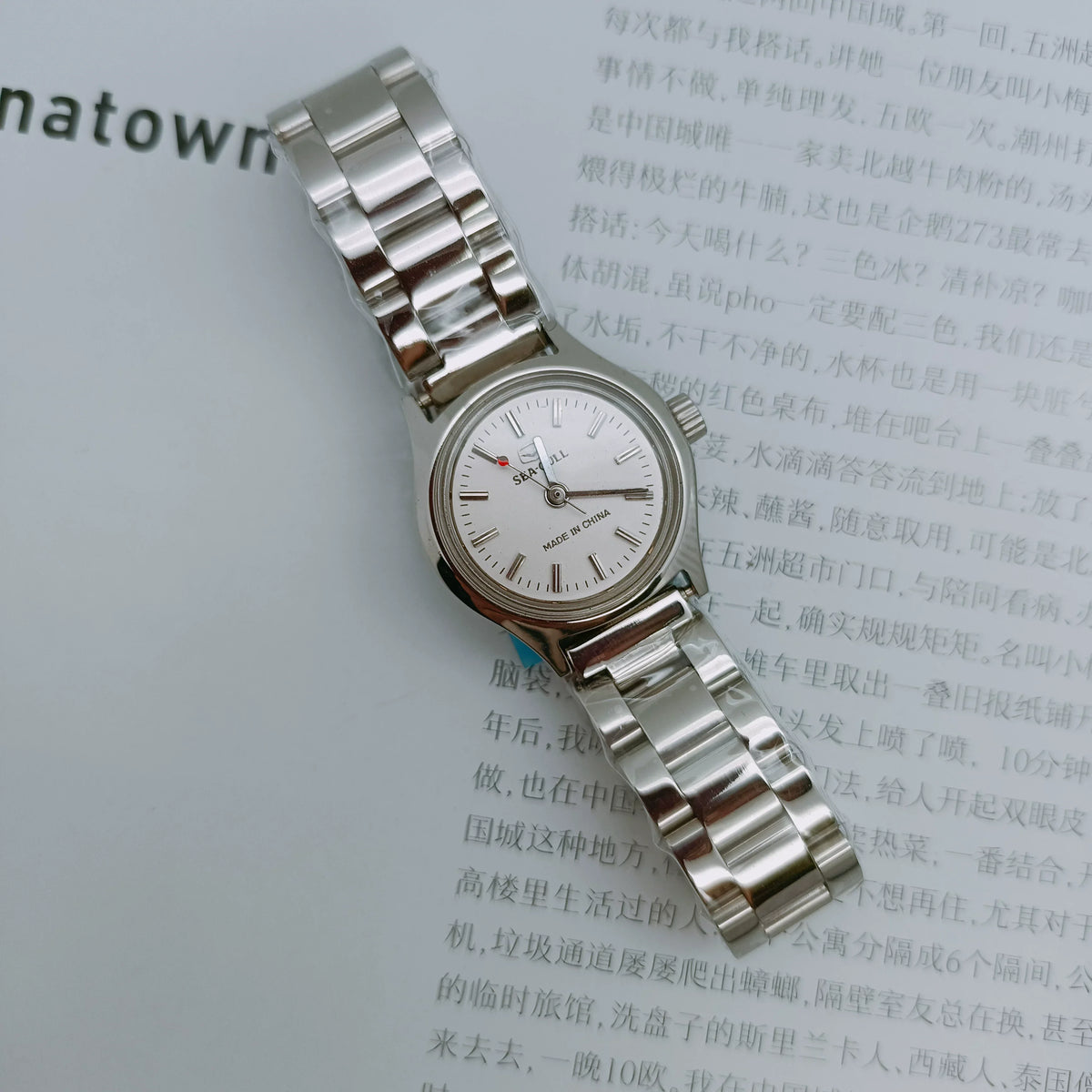 Sea Gull Vintage Ladies Manual Wind Mechanical Watch 90s NOS – Timeless Minimalist Elegance