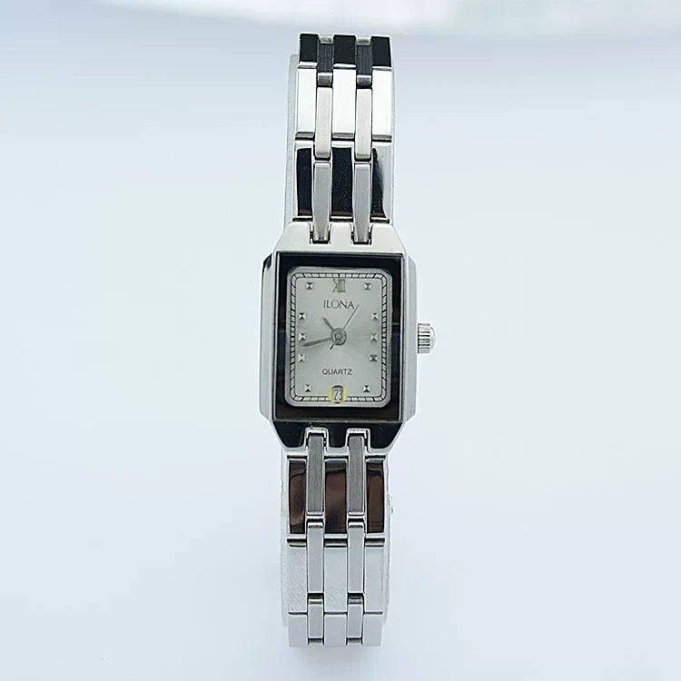Yilong Ladies Rectangular Quartz Watch – Classic Vintage NOS Timepiece for Modern Women