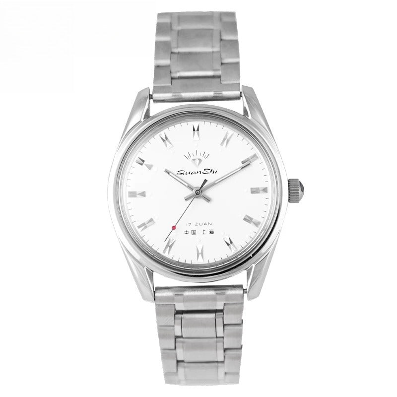 Diamond Brand Men's Manual Wind Mechanical Watch Luminous Steel 7120 Movement