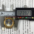 24mm SHANGHAI HAIDA ladies watch with manual mechanical movement, 17 jewels, and diamond-accented dial.