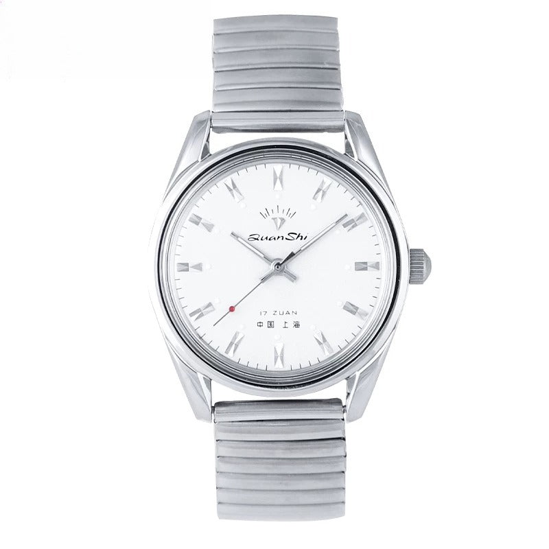 Diamond Brand Men's Manual Wind Mechanical Watch Luminous Steel 7120 Movement