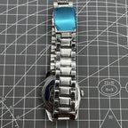 Shanghai Diamond 38mm manual mechanical watch with 17 jewels, white dial, silver case, elegant style.
