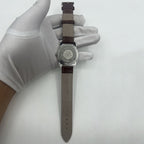 Shanghai Factory 38mm manual mechanical watch with white dial, 3 hands, and 19 jewels for precision timekeeping.