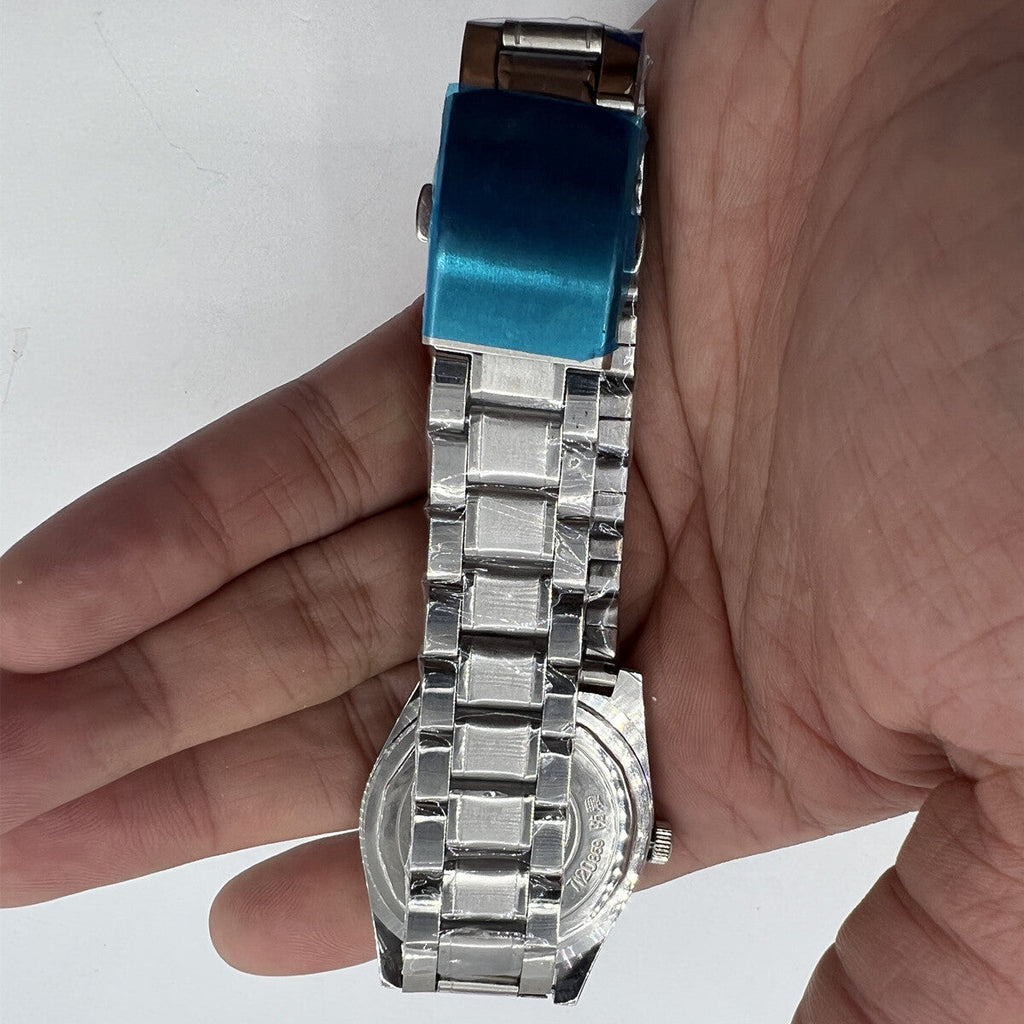 37mm Shanghai Factory 7120 men's manual mechanical watch with shock-resistant casing for lasting durability.