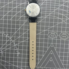 Shanghai Factory 34mm manual mechanical watch with black dial, 19 jewels, shock-resistant for daily wear.
