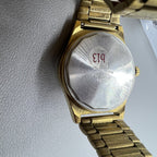 Shanghai Factory mechanical watch with dark brown dial, double calendar, classic design for daily wear.