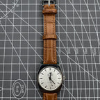 33mm Chunlan manual mechanical watch with silver dial, 17-jewel movement, and sleek steel band for elegance.