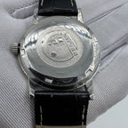Beijing 36mm Double Rhomb watch with silver case and silver nail strap, classic style for elegant wear.