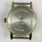 33mm Golden Band Manual Mechanical Watch with Lume, Single Calendar at 3 o'clock