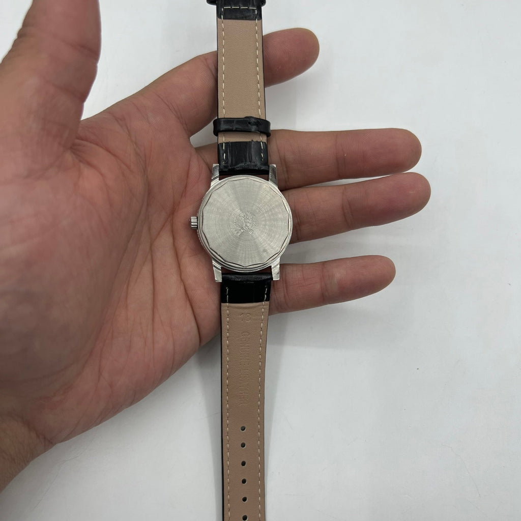 Shanghai Factory 36mm 8120 manual mechanical watch featuring shock-resistant 17 jewels for accurate timekeeping.