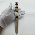 HONGLIAN 32mm manual mechanical watch with 17 jewels, Roman numeral dial featuring classic vintage style.
