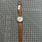 Chunlan 32mm manual mechanical watch with silver dial and 17 jewel precision movement.
