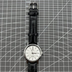 37mm China Baihua manual watch with silver dial, 19 jewels, shock-resistant design for durability