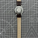 China Baihua 37mm manual mechanical watch with silver dial, 19 jewels, shock-resistant for durable precision timing.
