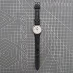 Silver 31mm Beijing Double Rhomb manual mechanical watch with three hands, elegant design by Beijing brand.