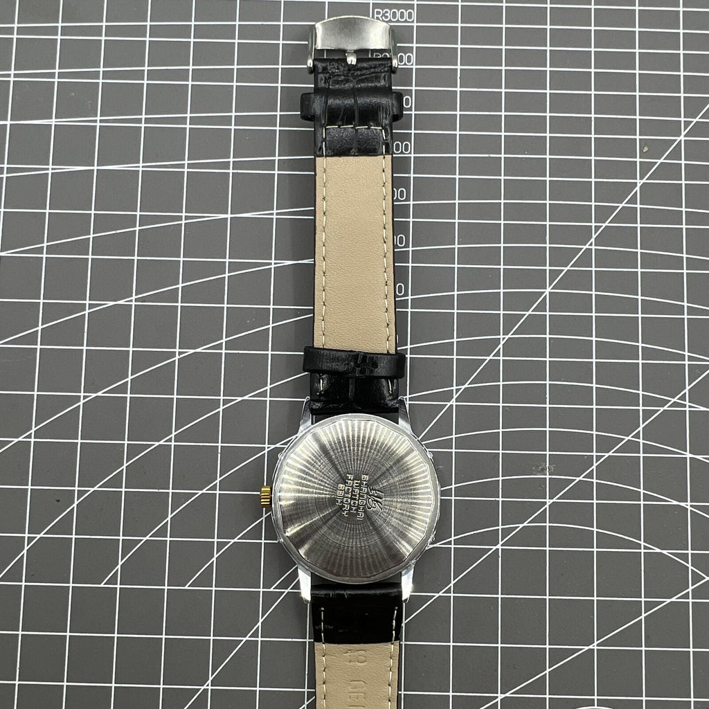 37mm Shanghai manual watch with gradient grey dial, 17 jewels, elegant classic timepiece for daily wear.