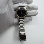 32mm Chinese Taihang manual watch with black dial, golden markers, 17 jewels precision movement