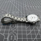 Beijing 31mm manual mechanical watch with silver case, three hands, classic China-made elegance.