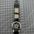 Baihua 37mm manual mechanical watch with silver dial, 19 jewels, shock-resistant for lasting performance.