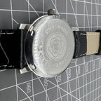 Baihua 37mm manual mechanical watch with silver dial, 19 jewels, shock-resistant for lasting precision.