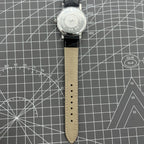 China Baihua 37mm manual mechanical watch with 19 jewels, silver dial, and shock-resistant design for durability.