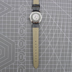 Beijing 31mm manual mechanical watch with silver case, double rhomb dial, showcasing classic Chinese craftsmanship.