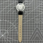 China Baihua 37mm manual watch with silver dial, 19 jewels, shock-resistant for lasting performance