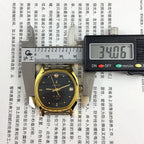 33mm Chunlan China steel manual watch with 17 jewels, silver dial, and matching watch band.