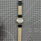 37mm Kongque automatic watch with black dial and double calendar, featuring 33 jewels and an elegant design.