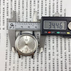 PUBU 32mm manual mechanical watch with grey dial, nail markers, 17 jewels, precision craftsmanship for timeless style.