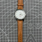 Shanghai Factory 7120 men's 37mm manual mechanical watch featuring shock-resistant movement and classic style.