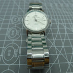 Beijing 36mm manual watch with silver case, nail-shaped markers, classic style for elegant wristwear.