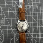 Chunlan 32mm manual watch with silver dial and precise 17 jewel mechanical movement.