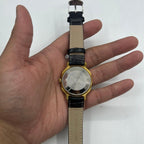 37mm Kongque automatic watch with black dial, Roman numerals, and 33-jewel movement for accurate timekeeping.