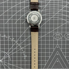 China Baihua 37mm manual mechanical watch with silver dial, 19 jewels, shock-resistant for everyday wear