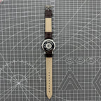 China Baihua 37mm manual mechanical watch with silver dial, 19 jewels, shock-resistant, classic style.