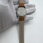 32mm Shiyou grey manual mechanical watch featuring 17 jewels and single date display, elegant style
