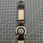 Beijing Double Rhomb manual watch with gold case, silver markers, classic elegant design for wrist accessory