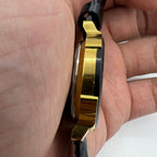 37mm Kongque automatic watch with black dial, Roman numerals, and 33 jewels for precision timekeeping.