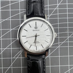 China Baihua 37mm manual mechanical watch with 19 jewels, silver dial, shock-resistant for lasting performance