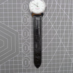 Shanghai Factory 37mm men's manual mechanical watch, shock-resistant, classic design, elegant timepiece by Shanghai Factory.