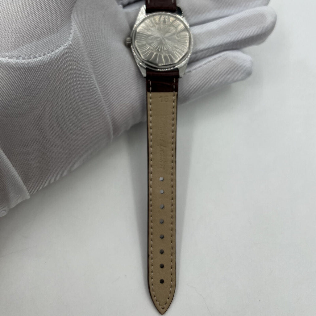HONGLIAN 32mm manual mechanical watch with 17 jewels and Roman numerals, elegant Chinese craftsmanship.