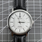 China Baihua 37mm manual watch with silver dial, 19 jewels, shock-resistant for lasting durability