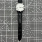 China Baihua 37mm manual watch with silver dial, 19 jewels, shock-resistant for durable timekeeping