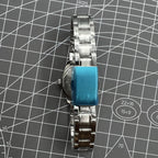 26mm SHANGHAI JINJI Lady Watch with golden square case, manual mechanical movement, and elegant 17-jewel design.