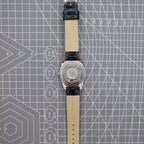 Shanghai Factory 38mm manual mechanical watch with white dial, 3 hands, 19 jewels, classic design for timeless style.