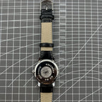 China Baihua 37mm manual mechanical watch with silver dial, 19 jewels, shock-resistant for long-lasting wear.