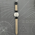 37mm Shanghai manual mechanical watch with gradient grey dial, 17 jewels, elegant everyday timepiece.