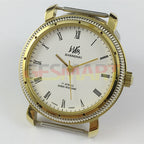 Shanghai Factory 8120 manual mechanical watch with white dial, 36mm case, 17 jewels, classic design for precise timekeeping.